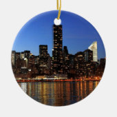 NYC New York City Manhattan Night Keramisch Ornament (Voorkant)