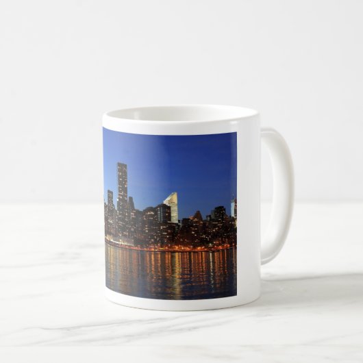 NYC New York City Manhattan Night Koffiemok (Voorkant rechts)