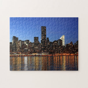 NYC New York City Manhattan Night Legpuzzel