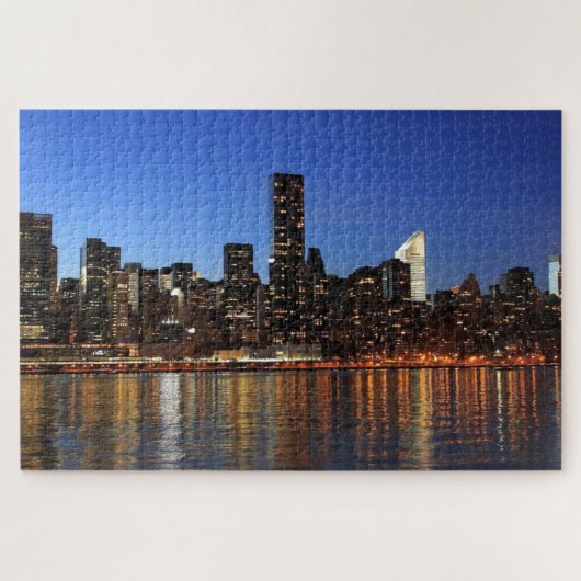 NYC New York City Manhattan Night Legpuzzel (Horizontaal)