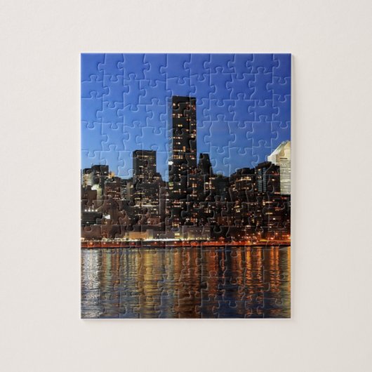 NYC New York City Manhattan Night Legpuzzel (Verticaal)