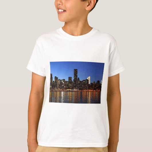 NYC New York City Manhattan Night T-shirt (Voorkant)