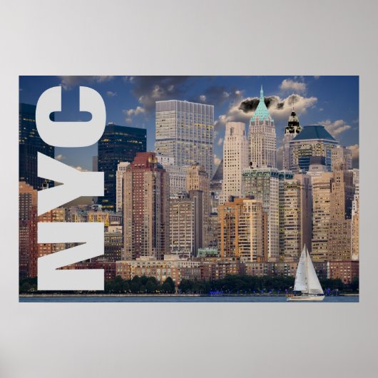 NYC New York City Manhattan Poster (Voorkant)