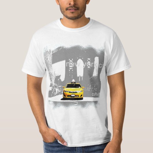 NYC New York City Mannen Moderne Waarde Beste Wit T-shirt (Voorkant)