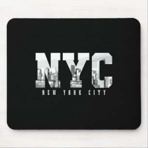 Nyc New York City Ny Silhouette Usa Amerika Vintag Muismat