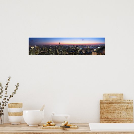 NYC New York City op Canvas Poster (Keuken)