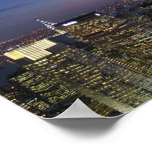 NYC New York City op Canvas Poster (Hoek)