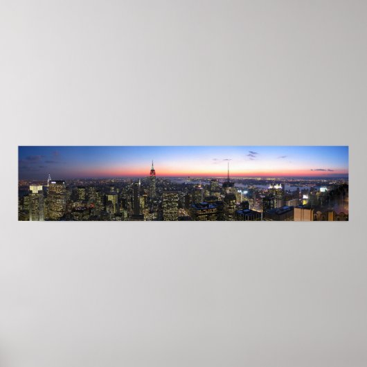 NYC New York City op Canvas Poster (Voorkant)