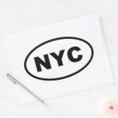 NYC New York City Ovale Sticker (Envelop)