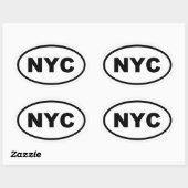 NYC New York City Ovale Sticker (Vel)