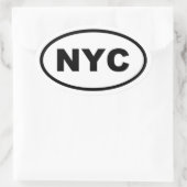 NYC New York City Ovale Sticker (Tas)