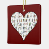 NYC New York City People Burgerburen Keramisch Ornament (Links)