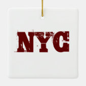 NYC New York City People Burgerburen Keramisch Ornament (Achterkant)