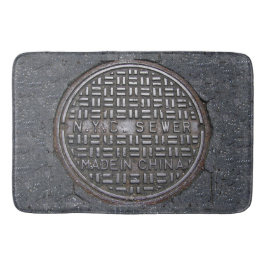 NYC New York City Riool Hoesje Reproductie Nieuwig Badmat