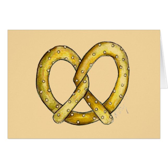 NYC New York City Salty Soft Pretzel Foodie (Voorkant Horizontaal)