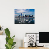 NYC - New York City Skyline | Mooie Big Apple Poster (Thuiskantoor)