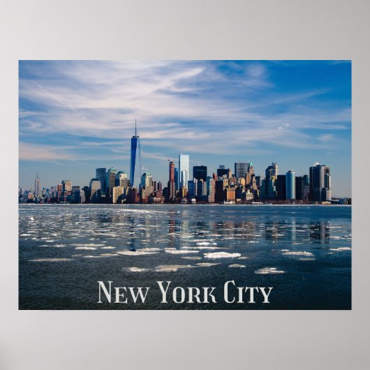 NYC - New York City Skyline | Mooie Big Apple Poster (Voorkant)