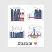 NYC (New York City) Stickers (Vel)