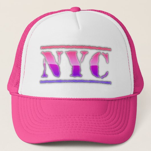 NYC New York City Trucker Hat Trucker Pet (Voorkant)