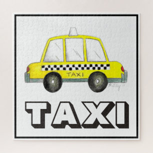 NYC New York City Yellow Cab Taxi Taxicab Legpuzzel