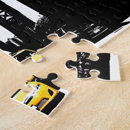 Nyc New York City Yellow Taxi Brooklyn Bridge Legpuzzel (Zijkant)