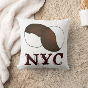 NYC New York City Zwart-wit Cookie Bakkerij Kussen