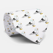 NYC New York Dirty Bird Pigeon Print Seagull Gull Stropdas (Opgerold)