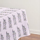 NYC New York Hanukkah Holiday Vrijheidsbeeld Tafelkleed (Voorbeeld)