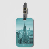 NYC New York Manhattan Empire State skyline aangep Bagagelabel (Voorkant (verticaal))