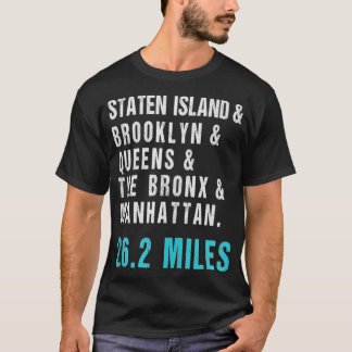 NYC New York Souvenir Marathon Runner 26 Miles  T-shirt
