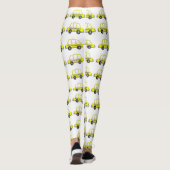 NYC New York Yellow Checkered Taxi Cab Leggings (Achterkant)