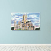 NYC, New YorkCathedraal van St. John the Divine Canvas Afdruk (Insitu (Houten vloer))