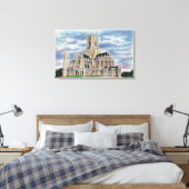 NYC, New YorkCathedraal van St. John the Divine Canvas Afdruk (Insitu (Slaapkamer))