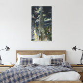 NYC, New YorkChrysler Building bij nacht # 1 Canvas Afdruk (Insitu (Slaapkamer))