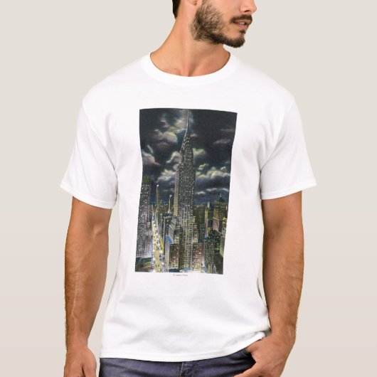 NYC, New YorkChrysler Building bij nacht # 1 T-shirt (Voorkant)