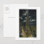 NYC, New YorkChrysler Building bij nacht # 2 Briefkaart (Voorkant / Achterkant)
