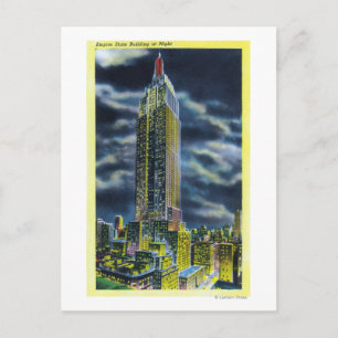 NYC, New YorkEmpire State Building at Night Briefkaart