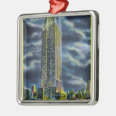 NYC, New YorkEmpire State Building at Night Metalen Ornament (Links)