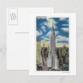 NYC, New YorkExterior Uitzicht van de Chrysler Briefkaart (Voorkant / Achterkant)