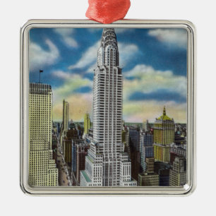NYC, New YorkExterior Uitzicht van de Chrysler Metalen Ornament