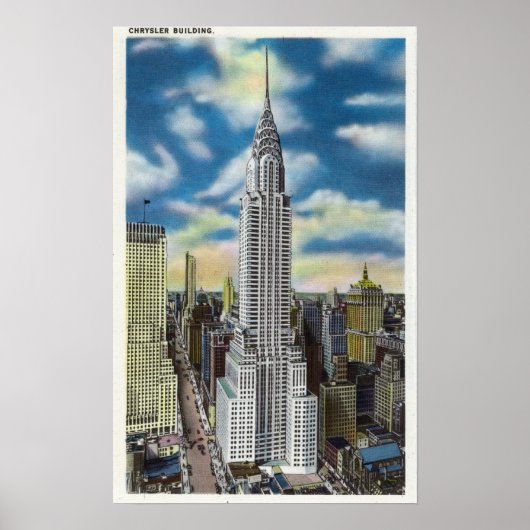 NYC, New YorkExterior Uitzicht van de Chrysler Poster (Voorkant)