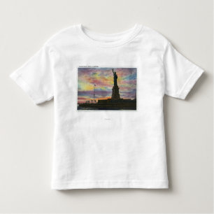 NYC, New YorkSunrise Uitzicht van Vrijheidsbeeld Kinder Shirts
