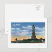 NYC, New YorkView of the Statue of Liberty Briefkaart (Voorkant / Achterkant)