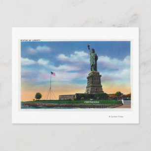 NYC, New YorkView of the Statue of Liberty Briefkaart