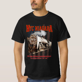 NYC Niagara Steam Locomotive with American flag T-shirt