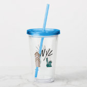 NYC NIEUWE YORK STAD ACRYL DRINKBEKER (Achterkant)
