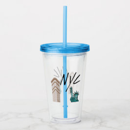 NYC NIEUWE YORK STAD ACRYL DRINKBEKER