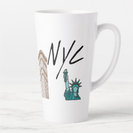 NYC NIEUWE YORK STAD LATTE MOK