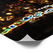 NYC Night Neon Skyline Poster (Hoek)