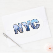 NYC OVALE STICKER (Envelop)